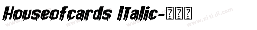 Houseofcards Italic字体转换